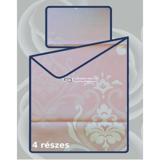   Billerbeck Bianka "Lady rose" 7 részes púderrózsaszín ágyneműhuzat garn. 1 db dupla paplanhuzat/3-3 párnahuzat