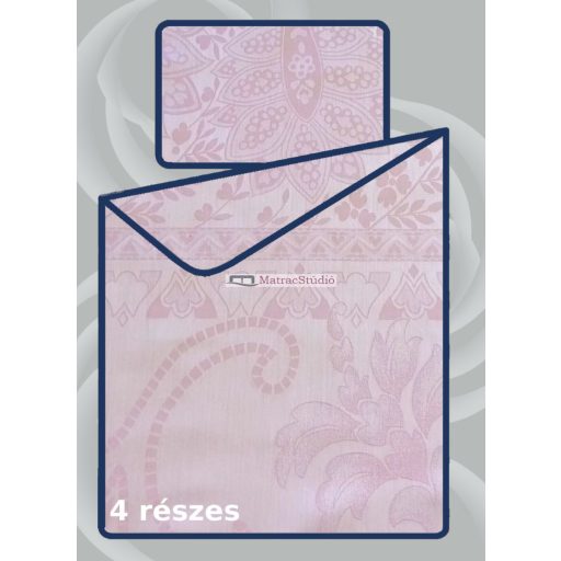Billerbeck Bianka "Púder álom"- 4 részes ágyneműhuzat garn. 140x200/70x90/50x70/36x48 cm 1-1 db