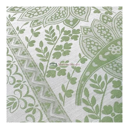 Billerbeck Bianka "Athen""- 4 részes pasztell zöld-krém szín ágyneműhuzat garn. 140x200/70x90/50x70/36x48 cm 1-1 db