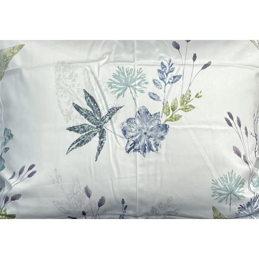 Billerbeck Bianka “BLUE FLOWER” - halványkék alapon finoman virágos  4 észes 100% pamutszatén ágyneműhuzat garnitúra