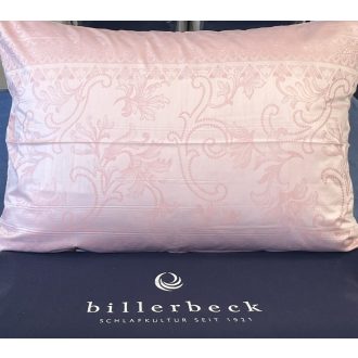   Billerbeck Bianka 100% pamut-szatén púderrózsaszín nyomott mitászatú középpárnahuzat 50x70 cm