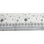 Billerbeck BIANKA ROLL hengerpárna huzat 40x15 cm fehér alapon kis kagyló mintázattal
