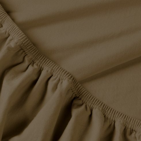 REBEKA elasztikus jersey lepedő - Brownie 90-100*200 cm