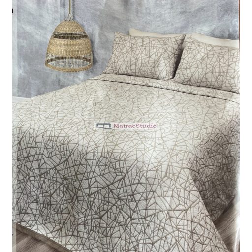 FERRARA portugál pamut ágytakaró törtfehér/ecrü szín 240x260 cm