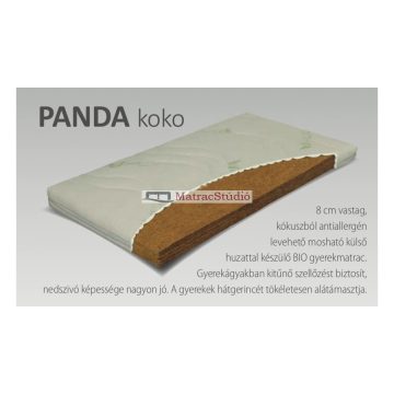   Materasso Panda KOKO - bio kókusz matrac aloé huzatban 70*140 cm