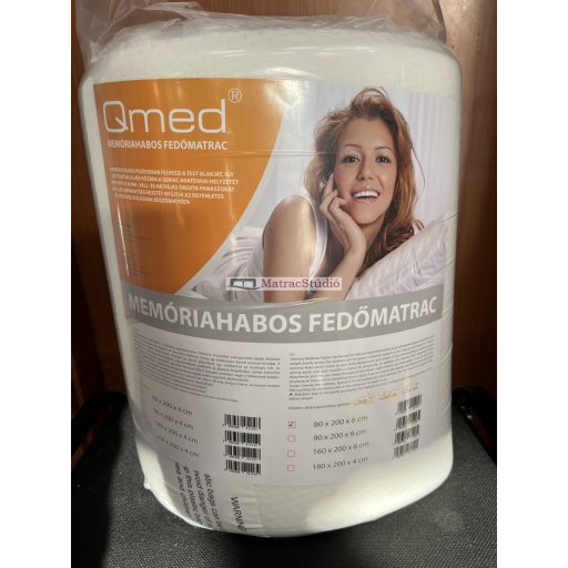 QMED Memory-hab fedőmatrac 160 x 200 x 6 cm 