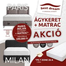 Best Dream ágy+matrac páros akció modellek